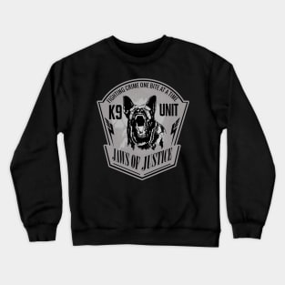 Jaws of Justice  - K-9 Unit  -German Shepherd Crewneck Sweatshirt